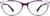 Front view of Oval Glasses 2042917 in Purple thumbnail