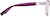 Side view of Oval Glasses 2042917 in Purple thumbnail