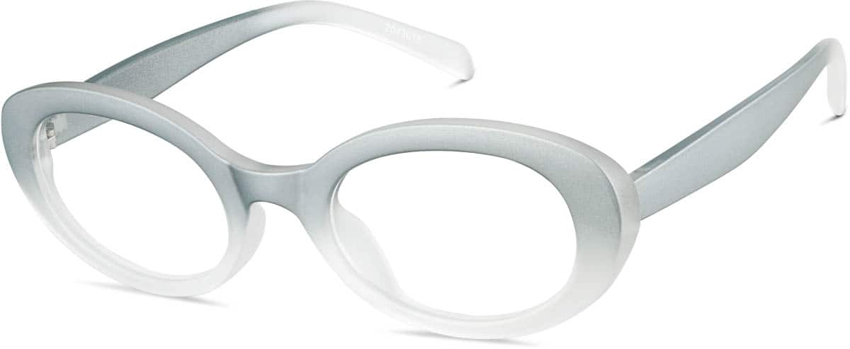 Angle view of Oval Glasses 2043016 in Mist