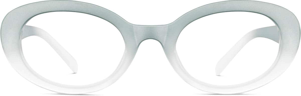 Front view of Oval Glasses 2043016 in Mist