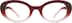 Oval Glasses 2043018 in Red