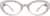 Front view of Oval Glasses 2043033 in Cream thumbnail