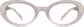 Front view of Oval Glasses 2043033 in Cream thumbnail