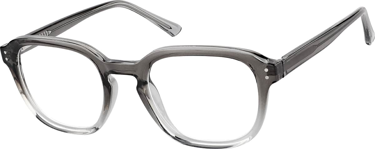 Angle view of Square Glasses 2043712 in Gray