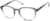 Angle view of Square Glasses 2043716 in Blue thumbnail