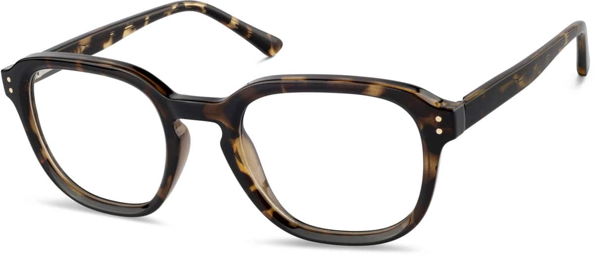 Angle view of Square Glasses 2043725 in Tortoiseshell