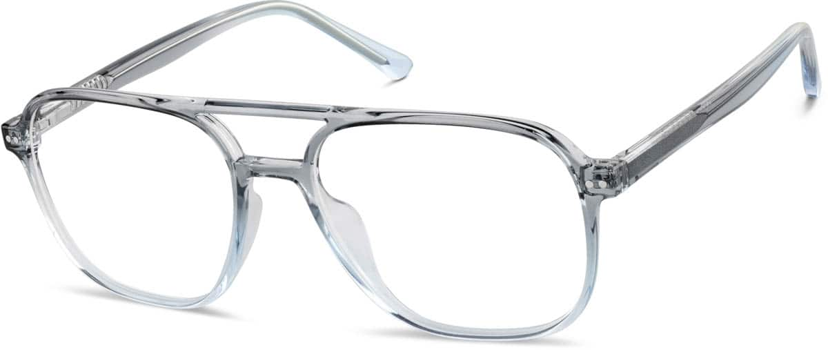 Angle view of Aviator Glasses 2043812 in Gray