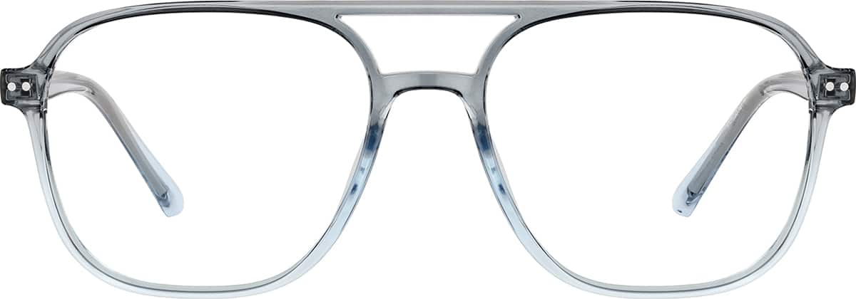 Front view of Aviator Glasses 2043812 in Gray