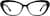 Front view of Cat-Eye Glasses 2043921 in Black thumbnail