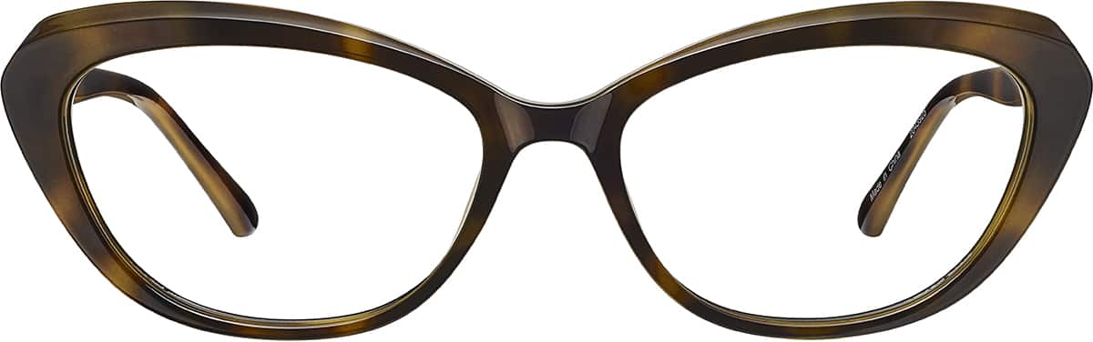 Front view of Cat-Eye Glasses 2043925 in Tortoiseshell