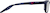 Side view of Boston Strong Glasses 2044016 in Blue thumbnail