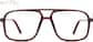 Front view of Lucky 7s Glasses 2044218 in Red thumbnail
