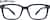 Front view of Rectangle Glasses 2044316 in Blue thumbnail