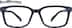 Rectangle Glasses 2044316 in Blue