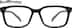 Rectangle Glasses 2044321 in Black