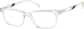 Angle view of Rectangle Glasses 2044323 in Clear thumbnail