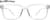 Front view of Rectangle Glasses 2044323 in Clear thumbnail
