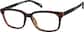 Angle view of Rectangle Glasses 2044325 in Tortoiseshell thumbnail