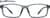 Front view of Rectangle Glasses 2044412 in Gray thumbnail