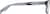 Side view of Rectangle Glasses 2044412 in Gray thumbnail