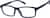 Angle view of Rectangle Glasses 2044416 in Blue thumbnail