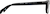 Side view of Rectangle Glasses 2044421 in Black thumbnail