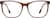 Front view of Geometric Glasses 2044815 in Brown thumbnail