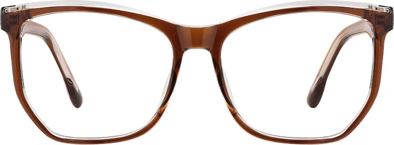 Brown Geometric Glasses