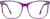 Front view of Geometric Glasses 2044817 in Purple thumbnail