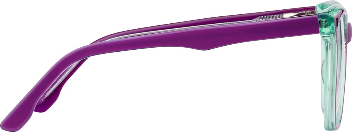 Side view of Geometric Glasses 2044817 in Purple