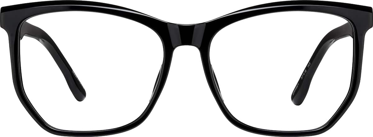 Front view of Geometric Glasses 2044821 in Black