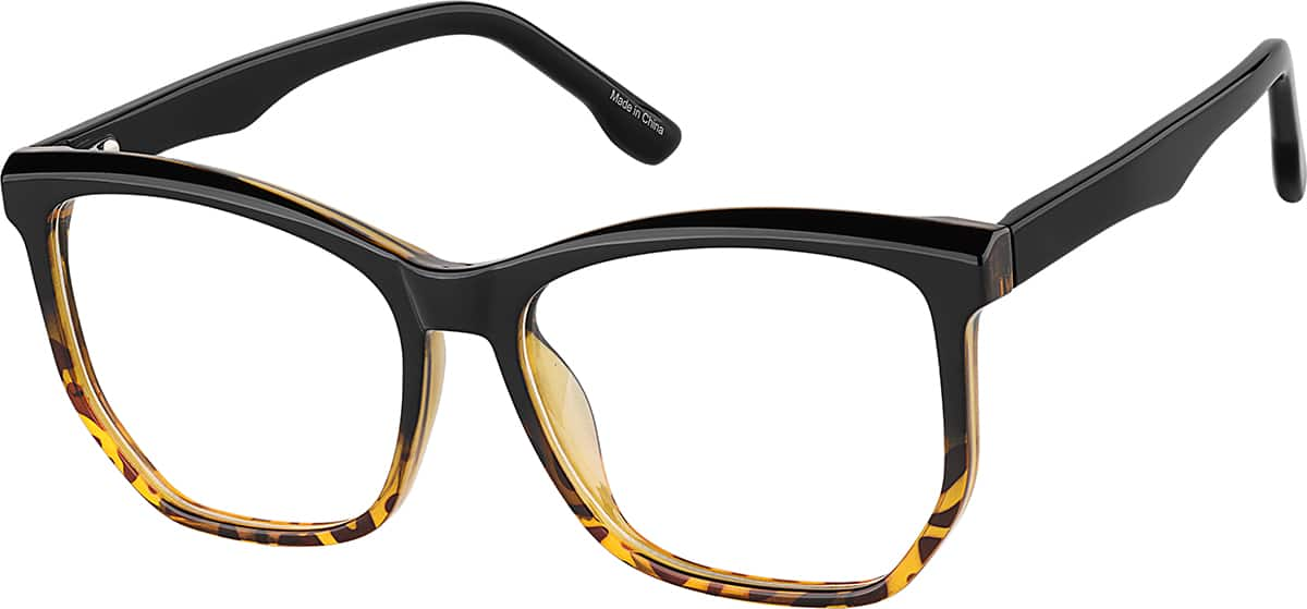 Angle view of Geometric Glasses 2044825 in Tortoiseshell