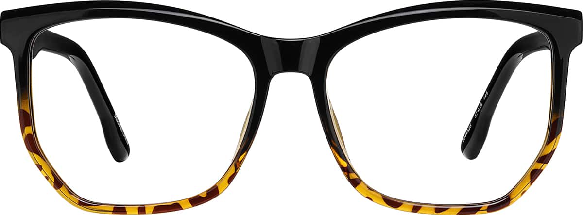 Front view of Geometric Glasses 2044825 in Tortoiseshell