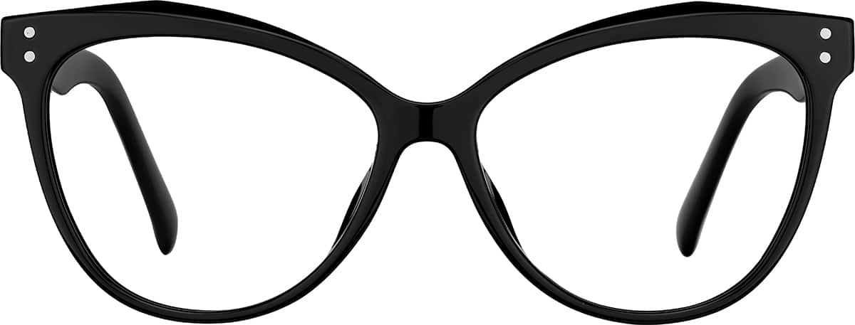 Front view of Cat-Eye Glasses 2044921 in Black