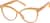 Angle view of Cat-Eye Glasses 2044922 in Yellow thumbnail