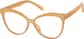 Angle view of Cat-Eye Glasses 2044922 in Yellow thumbnail