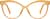 Front view of Cat-Eye Glasses 2044922 in Yellow thumbnail