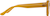 Side view of Square Glasses 2045422 in Yellow thumbnail