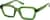 Angle view of Rectangle Glasses 2045424 in Green thumbnail