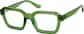 Angle view of Square Glasses 2045424 in Green thumbnail