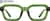 Front view of Rectangle Glasses 2045424 in Green thumbnail