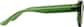 Side view of Square Glasses 2045424 in Green thumbnail