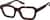 Angle view of Rectangle Glasses 2045425 in Tortoiseshell thumbnail