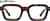 Front view of Rectangle Glasses 2045425 in Tortoiseshell thumbnail