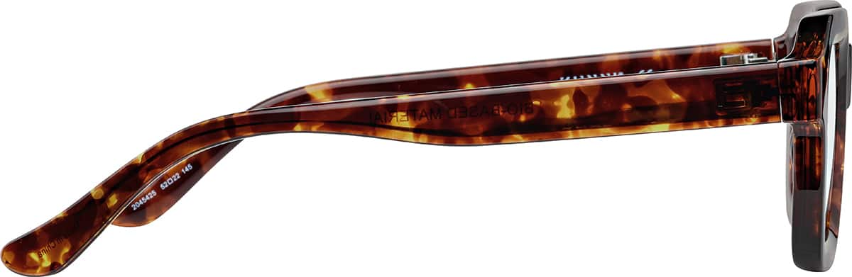 Side view of Rectangle Glasses 2045425 in Tortoiseshell