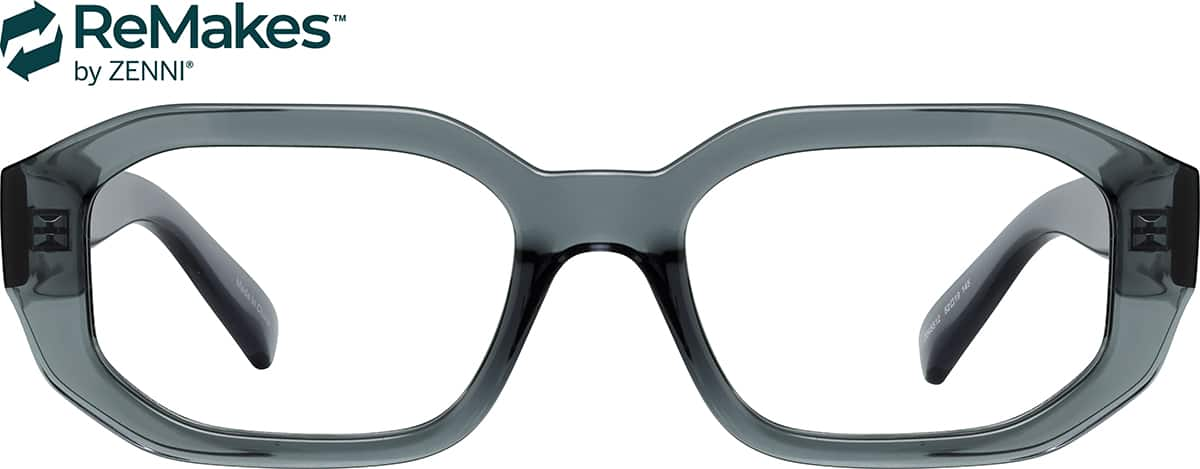 Front view of Geometric Glasses 2045512 in Gray