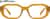 Front view of Geometric Glasses 2045522 in Yellow thumbnail