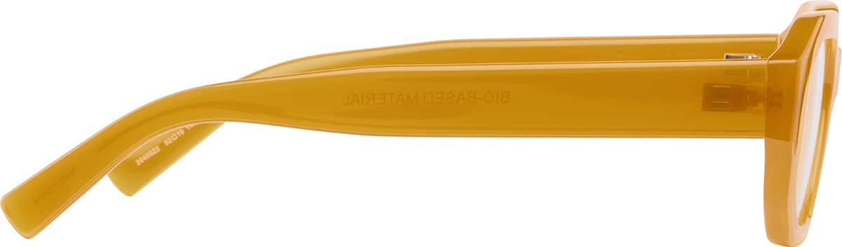 Side view of Geometric Glasses 2045522 in Yellow