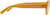 Side view of Geometric Glasses 2045522 in Yellow thumbnail