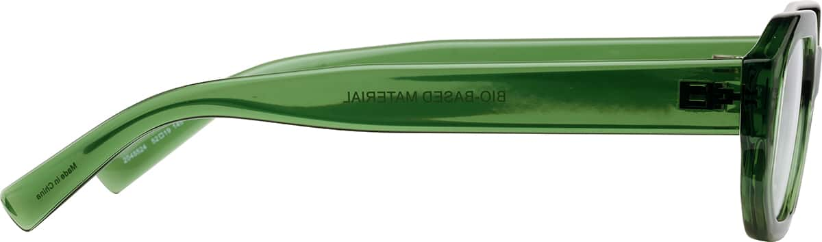 Side view of Geometric Glasses 2045524 in Green